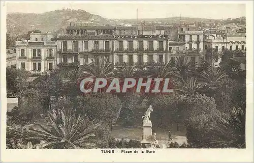 Cartes postales Tunis Place de la Gare