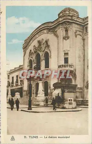 Ansichtskarte AK Tunis le theatre Municipal