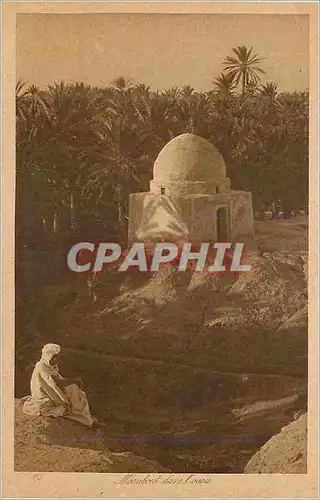 Cartes postales Tunis Marabout dans l'oasis