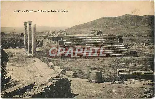 Ansichtskarte AK Pont du Fahs Ruines de Tuburbo Majus