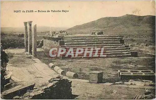 Cartes postales Pont du Fahs Ruines de Tuburbo Majus