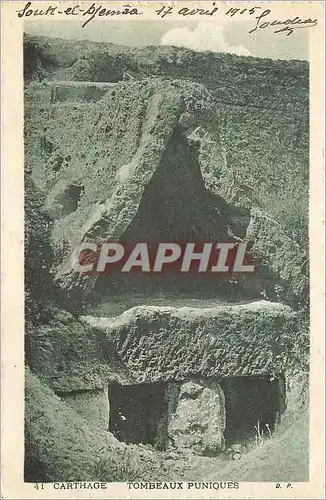 Cartes postales Carthage Tombeaux Puniques