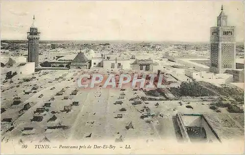 Ansichtskarte AK Tunis Panorama pris de Dar el Bey