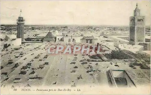 Cartes postales Tunis Panorama pris de Dar el Bey