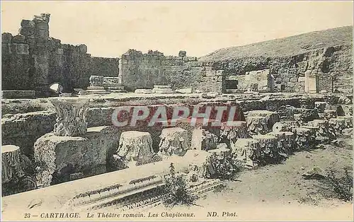 Cartes postales Carthage le Theatre Romain Les chapiteaux