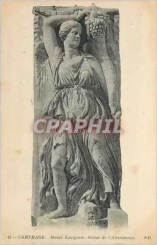 Cartes postales Carthage Musee Lavigerie Statue de l'Abondance