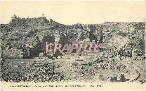 Ansichtskarte AK Carthage Collines de saint Louis vue des Fouilles