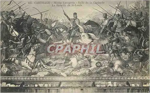Cartes postales Carthage Musee lavigerie Salle de la croisade La bataille de St Louis
