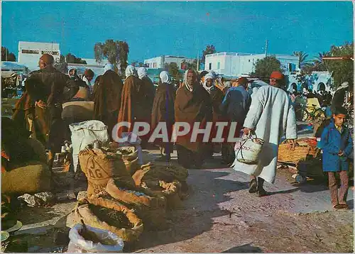Cartes postales moderne Tunisie Houmt Souk jour du marche