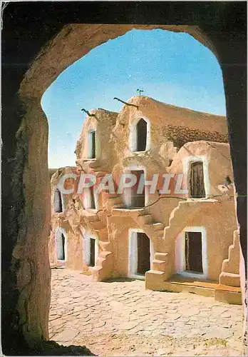 Cartes postales moderne Sud Tunisien Ksar Haddara acces aux Ghorfas