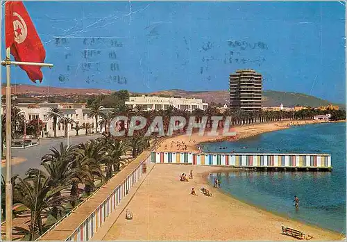 Moderne Karte Bizerte Boulrvard Front de Mer