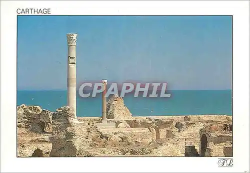 Moderne Karte Carthage les Thermes d'Antonin