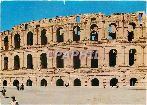 Moderne Karte El Djem le Colisee Tunisie