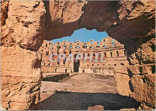 Cartes postales moderne Tunisie le Colisee d'El Jem Detail