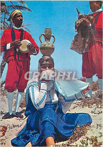 Cartes postales moderne Tunisie Danseuse a la Gargoulette