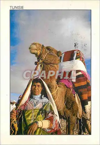 Cartes postales moderne Tunisie La Dame de Douz