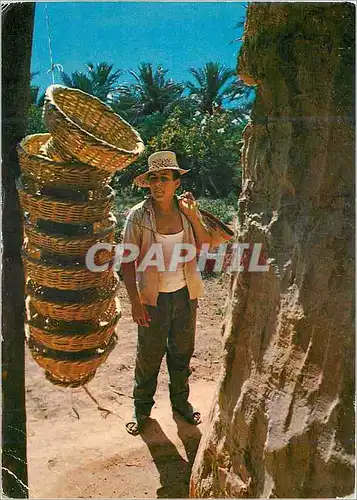 Cartes postales moderne Gabes Tunisie Vendeur de Corbeilles en Osier