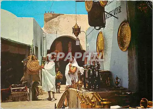 Cartes postales moderne Hammamet un souk