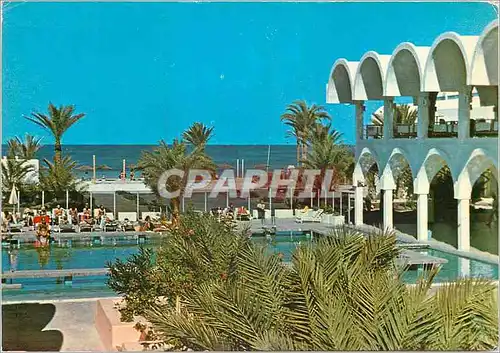 Cartes postales moderne Hotel Dar Jerba Tunisie Une piscine et la mer