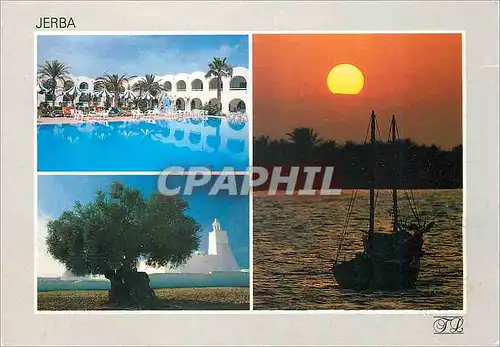 Cartes postales moderne Jerba Bateau