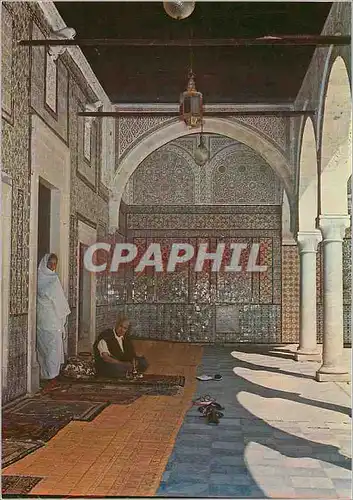 Cartes postales moderne Kairouan Tunisie Mosquee Sidi Sahbi une galerie