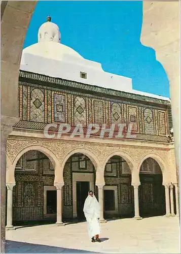 Cartes postales moderne Kairouan Tunisie Mosquee Sidi Sahbi Le Patio