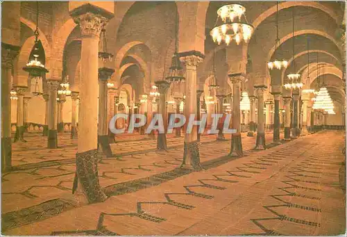 Cartes postales moderne Tunisie Kairouan Salle de priere de la grande mosquee
