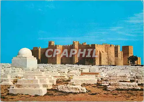 Cartes postales moderne Monastir Le Ribat et le cimetiere marin