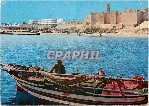 Moderne Karte Monastir Tunisie Le Ribat et la plage