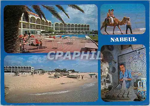 Moderne Karte Nabeul et l'hotel Nabeul