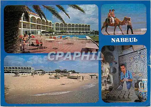 Moderne Karte Nabeul et l'hotel Nabeul