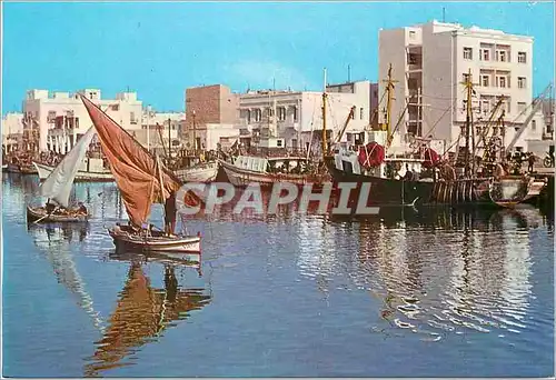 Cartes postales moderne Sfax Le port de peche Bateaux
