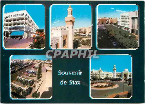 Moderne Karte Souvenir de Sfax