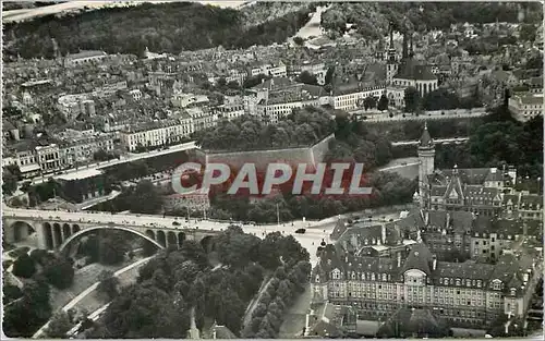 Moderne Karte Luxembourg Vue aerienne sur la Ville