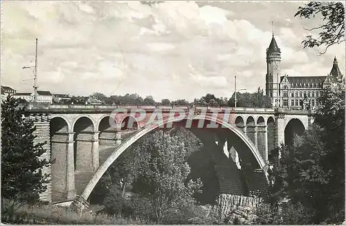 Moderne Karte Luxembourg Pont Adolphe et Caisse d'Epargne