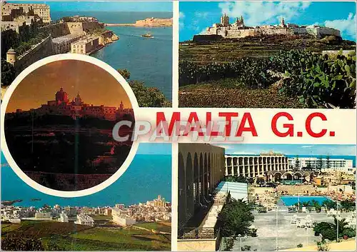 Cartes postales moderne Grand Harbour Mdina St Pauls Bay Malta Hilton