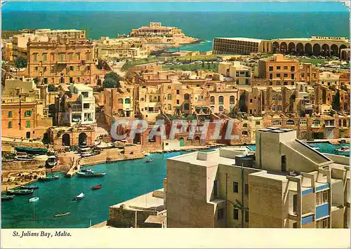 Cartes postales moderne St Julians Bay Malta