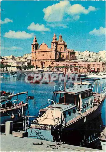 Cartes postales moderne Msida Bateaux