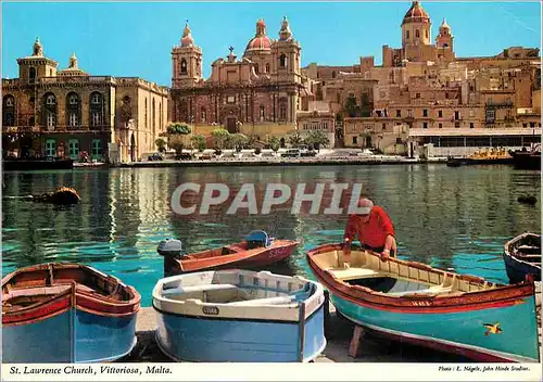 Cartes postales moderne St Lawrence Church Vittoriosa Malta