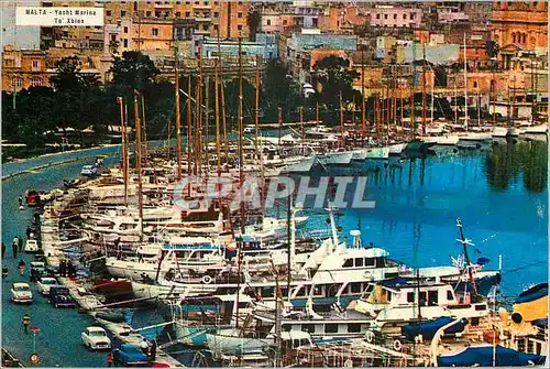 Cartes postales moderne Malta Yacht Marina Bateaux