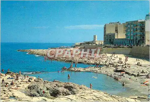Cartes postales moderne Malta Fond Ghadir a rocky beach in Sliema