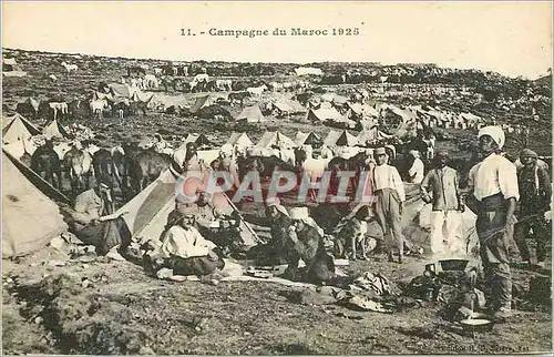 Ansichtskarte AK Campagne du Maroc 1925 Militaria