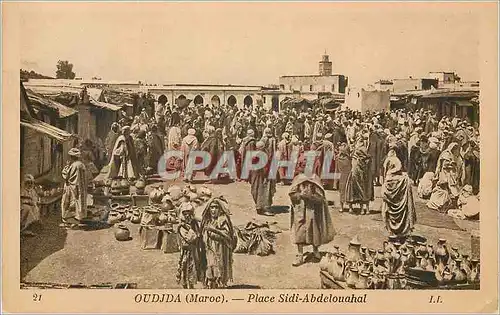 Cartes postales Oudjda Maroc Place Sidi Abdelouahal