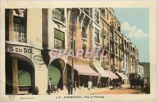 Cartes postales Casablanca Rue de l'Horloge