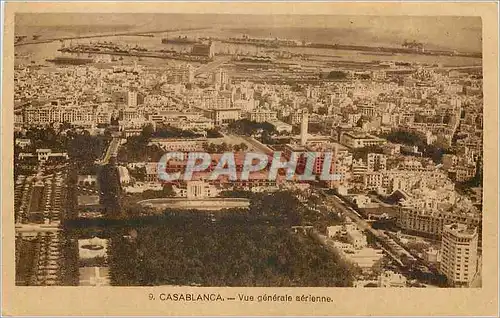 Cartes postales Casablanca Vue generale aerienne
