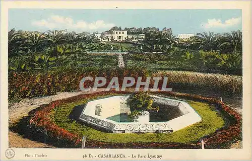 Cartes postales Casablanca Le Parc Lyautey