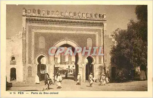 Cartes postales Fes Porte de Bou Jeloud