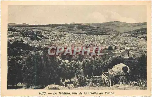 Ansichtskarte AK Fes La Medina vue de la Msalla du Pacha