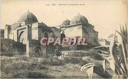 Cartes postales Fez Marabout et Cimetiere Arabe