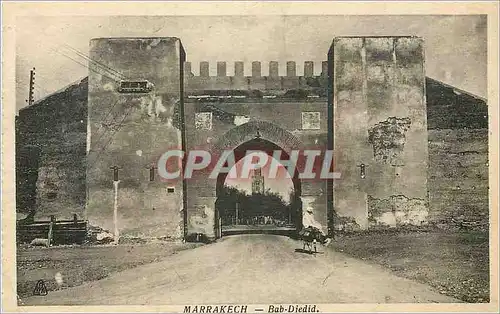 Cartes postales Marrakech Bab Djedid Ane Donkey